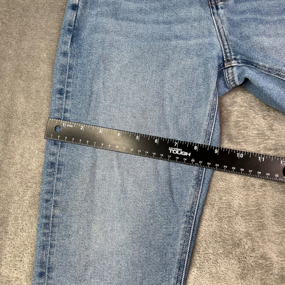 American Eagle Mom Jeans Womens 00 Light Wash Stretch Distressed High Rise - Picture 9 of 16